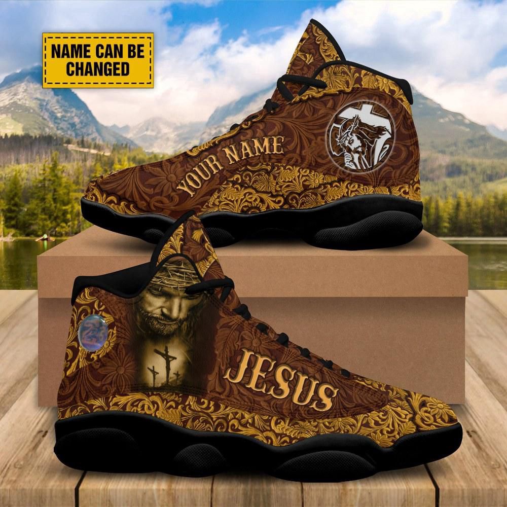 Jesus Portrait Art Basketball Shoes For Men Women, Christian Basketball Shoes, Basketball Shoes 2024