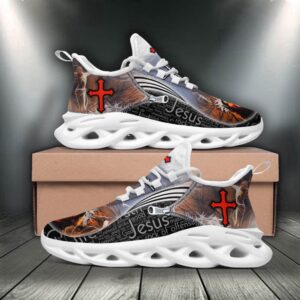 Jesus Running Sneakers Black White Max Soul&hellip;