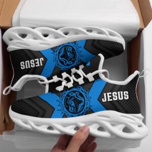 Jesus Running Sneakers Blue Max Soul Shoes,&hellip;