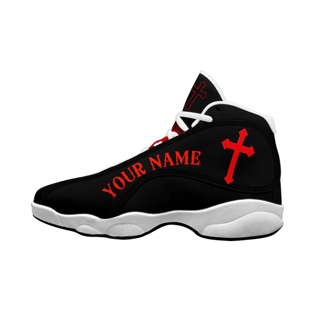 Jesus Saved My Life Customized Jesus Basketball Shoes With Thick Soles, Christian Basketball Shoes, Basketball Shoes 2024