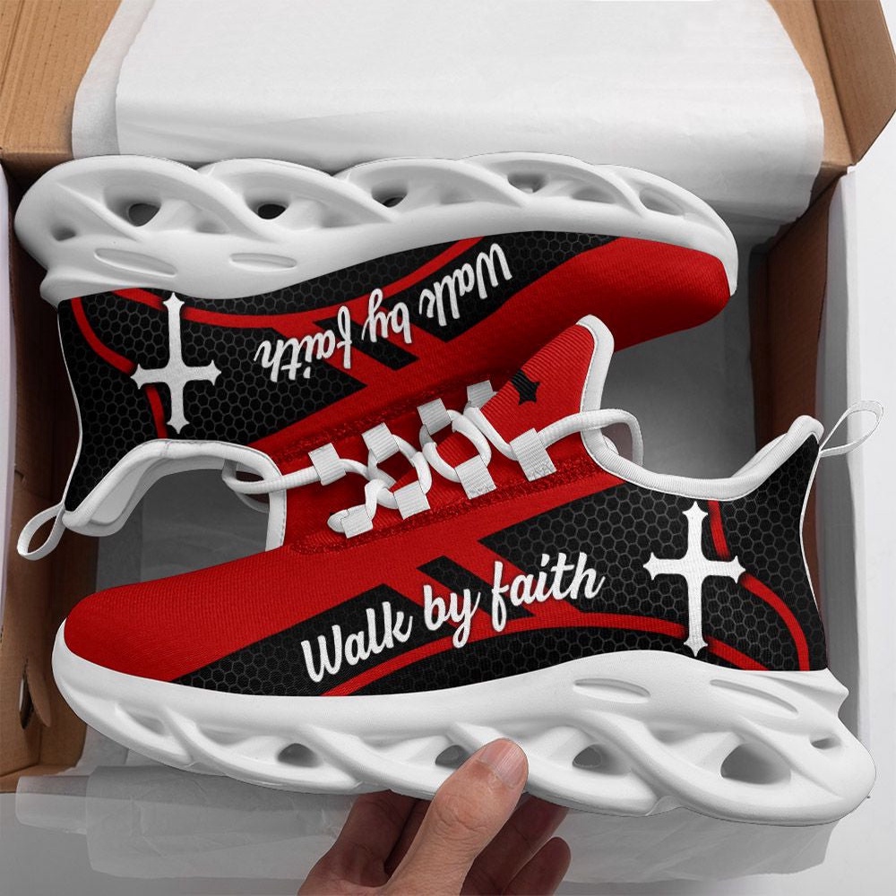 Jesus Walk By Faith Running Sneakers Red Black 2 Max Soul Shoes, Max Soul Sneakers, Max Soul Shoes Jesus Walk By Faith Running Sneakers Red Black 2 Max Soul Shoes, Max Soul Sneakers, Max Soul Shoes