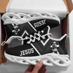 Jesus White And Black Running Sneakers Max&hellip;