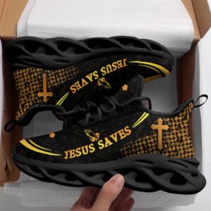 Jesus White Black Saves Running Sneakers Max&hellip;