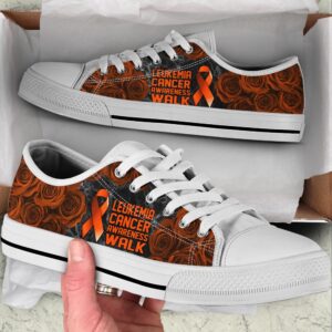 Leukemia Cancer Shoes Awareness Walk Low Top&hellip;