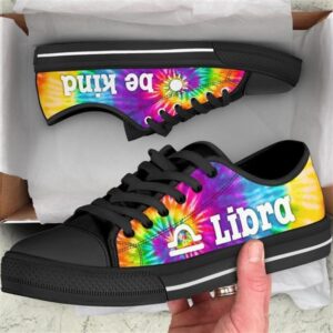 Libra Zodiac Sign Tie Dye Canvas Low&hellip;