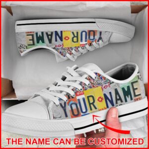 License Plates Custom Name Low Top Shoes&hellip;