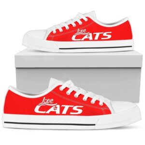 Love Cats Red Women’s Low Top Shoes,&hellip;