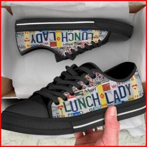 Lunch Lady License Plates Canvas Low Top&hellip;