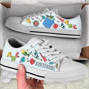 Montessori Teacher Shoes Abc Quaint Pattern Low&hellip;