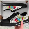 Music Turtles Low Top Shoes Sneaker, Low Top Designer Shoes, Low Top Sneakers
