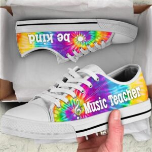 Music Teacher Bekind Tie Dye Canvas Low Top Shoes Low Top Designer Shoes Low Top Sneakers 2 d03yce.jpg