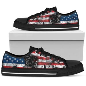 Native american skull pattern low top shoes,&hellip;
