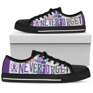 Never Forget Alzheimer Awareness Sneaker Women’s Low&hellip;