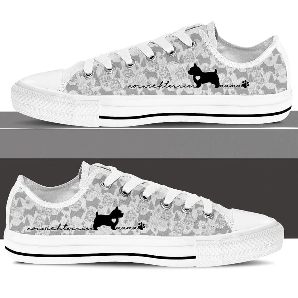 Norwich Terrier Low Top Shoes, Dog Memorial Gift, Designer Low Top Shoes, Low Top Sneakers Norwich Terrier Low Top Shoes, Dog Memorial Gift, Designer Low Top Shoes, Low Top Sneakers
