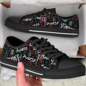 Nurse Hand Drawn Pattern Low Top Shoes&hellip;