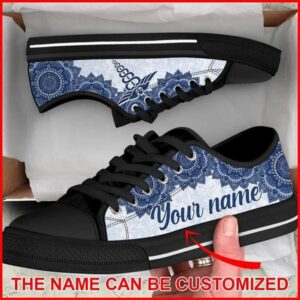 Nurse Mandala Luxury Personalized Canvas Low Top&hellip;