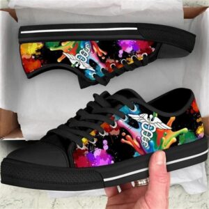 Nurse Splash Oil Painting Canvas Low Top&hellip;