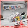 October Girl License Plates Personalized Canvas Low Top Shoes, Low Top Designer Shoes, Low Top Sneakers