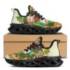 Patrick’s Day Cute Shamrock Saint Print White Running Shoes, Max Soul Sneakers, Max Soul Shoes