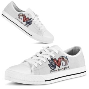 Peace Love Shark Sign Low Top Shoes Low Tops Low Top Sneakers 2 bq9eiw.jpg