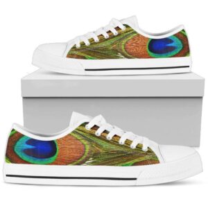 Peacock Print Shoes Women’s Low Top Shoes,&hellip;