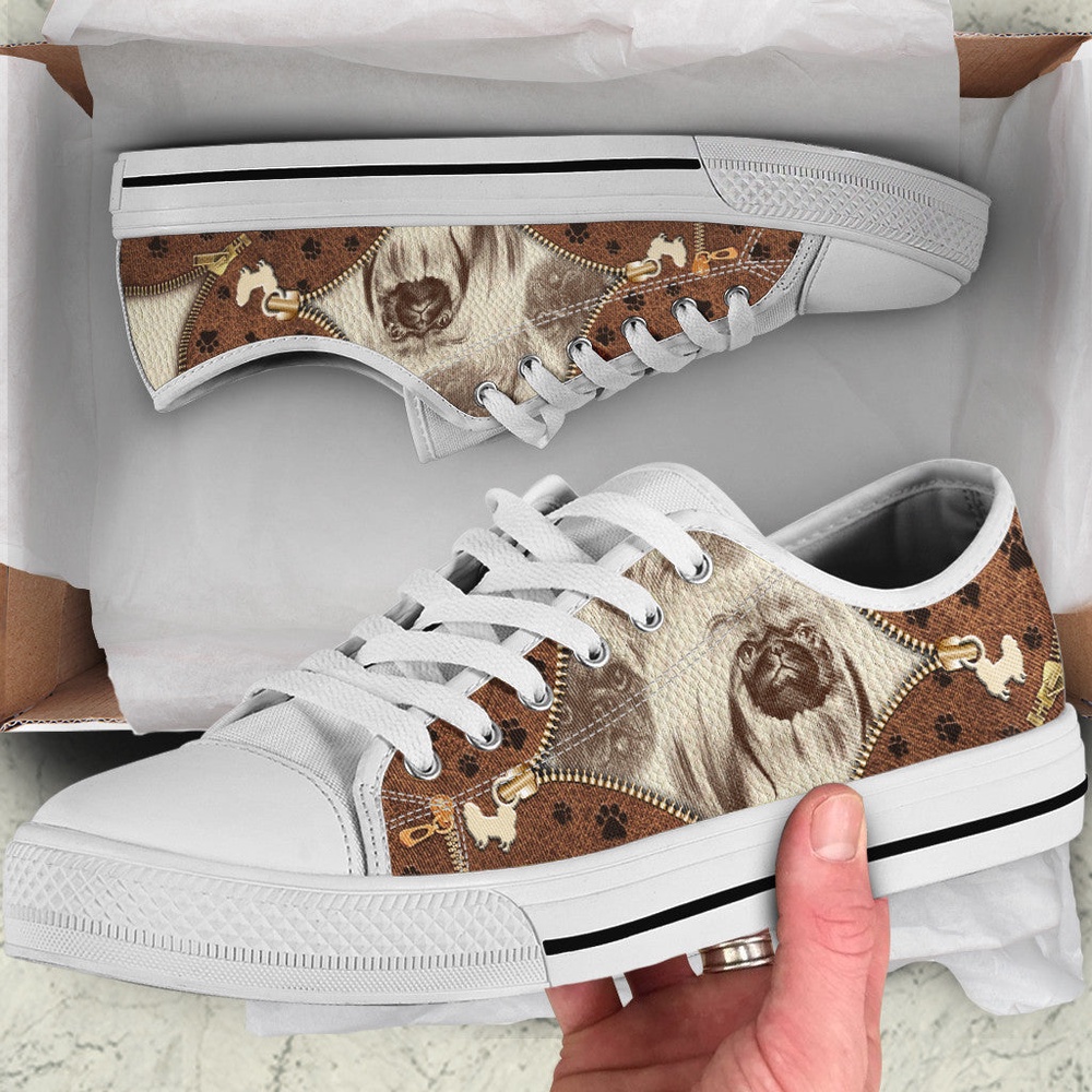 Pekingese Low Top Shoes, Designer Low Top Shoes, Low Top Sneakers Pekingese Low Top Shoes, Designer Low Top Shoes, Low Top Sneakers