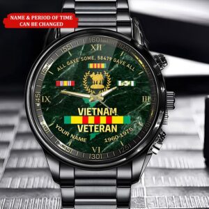 Personalized Name And Time Vietnam Veteran Black&hellip;