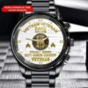 Personalized Name And Time Vietnam War Veteran Watch, Watch Military, Men Military Watch, Fathers Watches