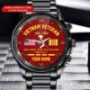 Personalized Name Time I Am A Veteran Vietnam Veteran Business Watch, Watch Military, Men Military Watch, Fathers Watches
