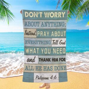 Philippians 46 Don’t Worry About Anything Beach&hellip;