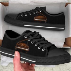 Piano Black Low Top Canvas Shoes Comfortable&hellip;