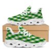 Plaid St. Patrick’s Day Print Pattern Black Running Shoes, Max Soul Sneakers, Max Soul Shoes