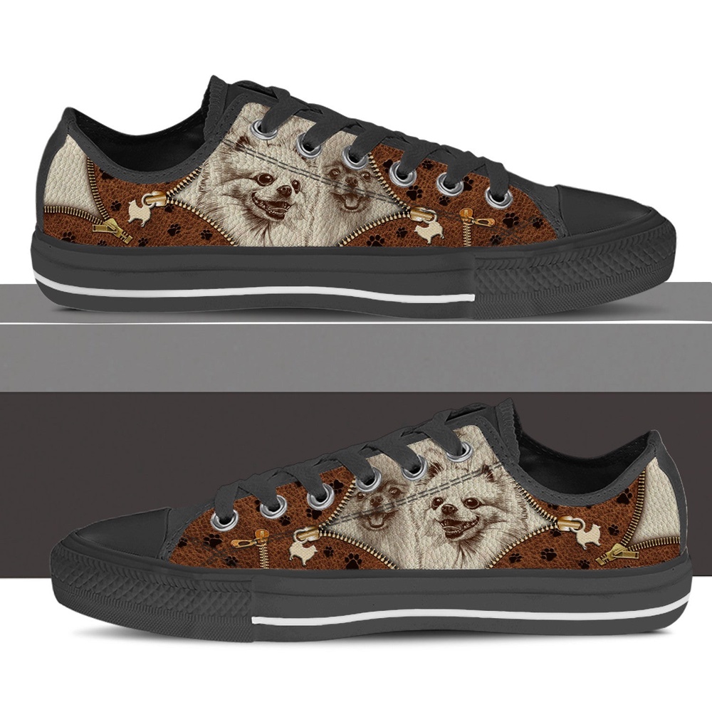 Pomeranian Low Top Shoes, Designer Low Top Shoes, Low Top Sneakers