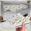 Pomeranian Low Top Shoes, Dog Memorial Gift, Designer Low Top Shoes, Low Top Sneakers