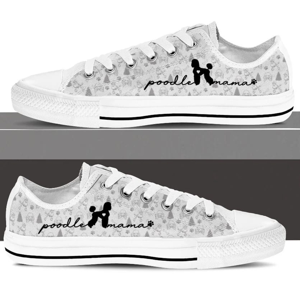Poodle Low Top Shoes, Dog Memorial Gift, Designer Low Top Shoes, Low Top Sneakers Poodle Low Top Shoes, Dog Memorial Gift, Designer Low Top Shoes, Low Top Sneakers