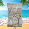 Proverbs 35-6 Trust In The Lord With All Your Heart Personalized Beach Towel, Christian Beach Towel, Beach Towel Proverbs 35-6 Trust In The Lord With All Your Heart Personalized Beach Towel, Christian Beach Towel, Beach Towel