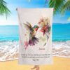 Psalm 1186 The Lord Is On My Side I Will Not Fear Bible Verse Beach Towel Art, Christian Beach Towel, Beach Towel