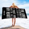 Psalm 31 The Lord Is My Shepherd Personalized Beach Towel, Christian Beach Towel, Beach Towel