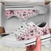 Pug Dog Purple Flower Canvas Low Top Shoes, Low Top Shoes Mens, Women, Designer Low Top Shoes, Low Top Sneakers
