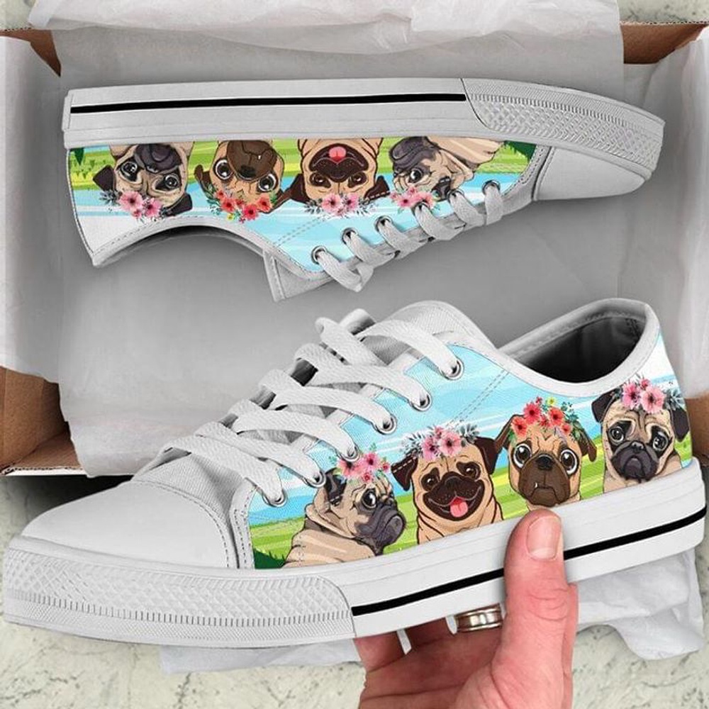 Pug Dogs Low Top Shoes, Cute Dog Flat Shoes Pug Dog Lovers Canvas Sneaker, Designer Low Top Shoes, Low Top Sneakers Pug Dogs Low Top Shoes, Cute Dog Flat Shoes Pug Dog Lovers Canvas Sneaker, Designer Low Top Shoes, Low Top Sneakers