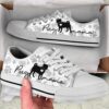 Pug Mom Paid Caro Low Top Shoes Canvas Sneakers Casual Shoes, Designer Low Top Shoes, Low Top Sneakers