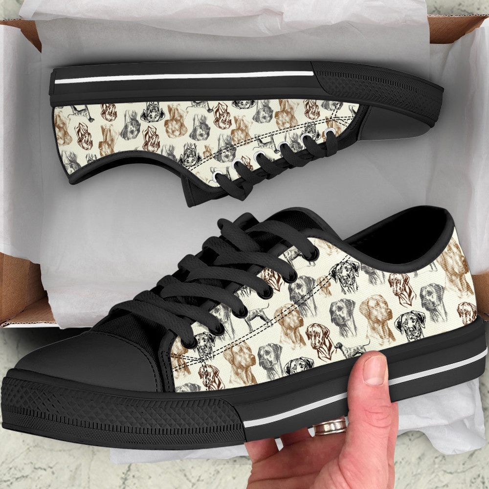 Rhodesian Ridgeback Low Top Shoes, Sneaker For Dog Walking, Designer Low Top Shoes, Low Top Sneakers
