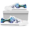 Sagittarius Bekind Tie Dye Canvas Low Top Shoes, Low Top Designer Shoes, Low Top Sneakers