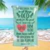 Romans 614 His Grace Is More Powerful Than Our Sin Beach Towel, Christian Beach Towel, Beach Towel