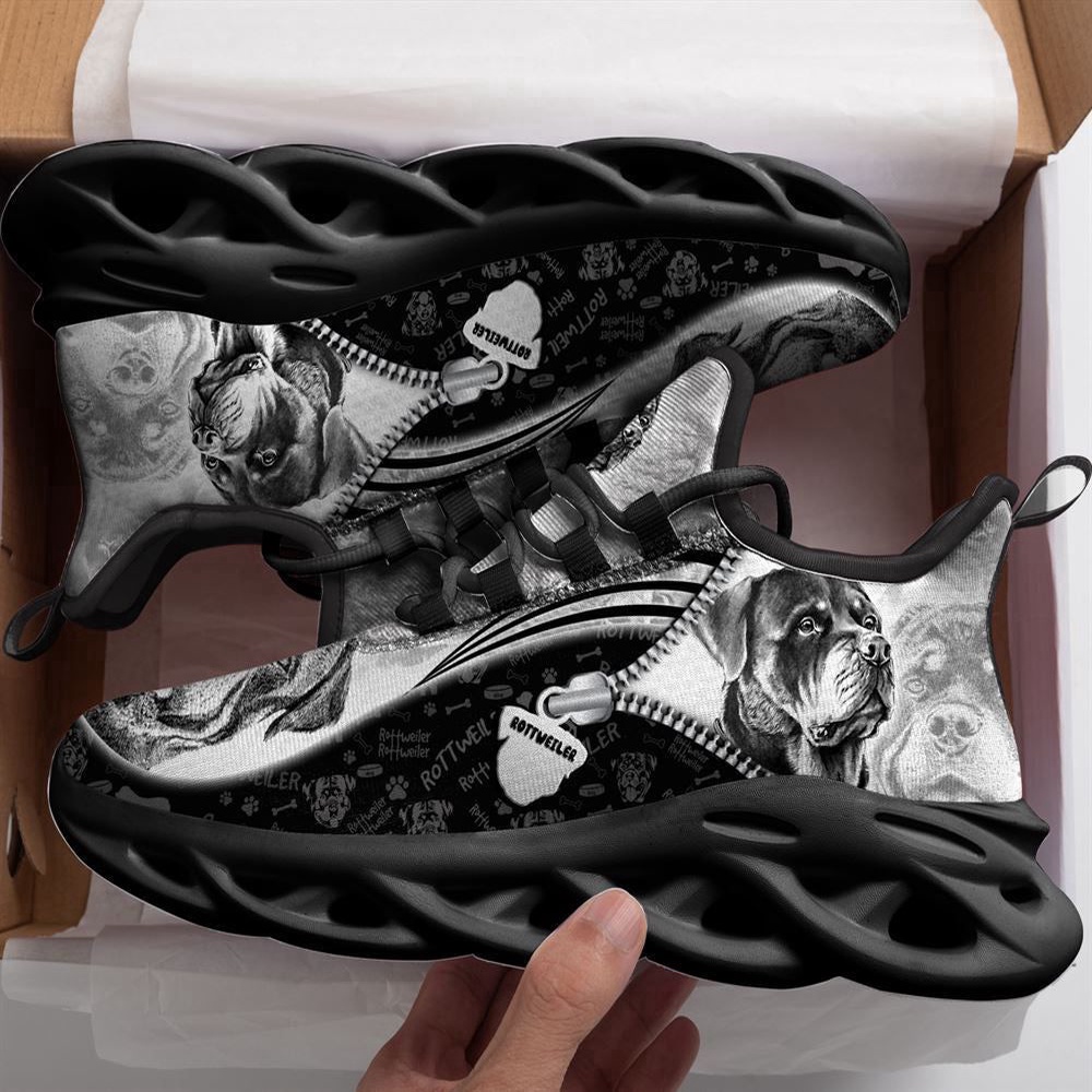 Rottweiler Sketch Max Soul Shoes Kid, Max Soul Sneakers, Max Soul Shoes