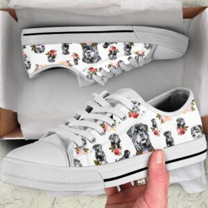 Rottweiler White Low Top Shoes, Designer Low&hellip;