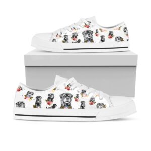 Rottweiler White Low Top Shoes, Designer Low&hellip;