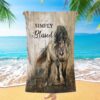 Running Horses God Bless The Farmer Beach Towel, Christian Beach Towel, Beach Towel