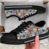 Sagittarius Bekind Tie Dye Canvas Low Top Shoes, Low Top Designer Shoes, Low Top Sneakers