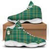 Saint Patrick’s Day Irish Plaid Print Black Basketball Shoes, Basketball Shoes, Best Basketball Shoes 2024